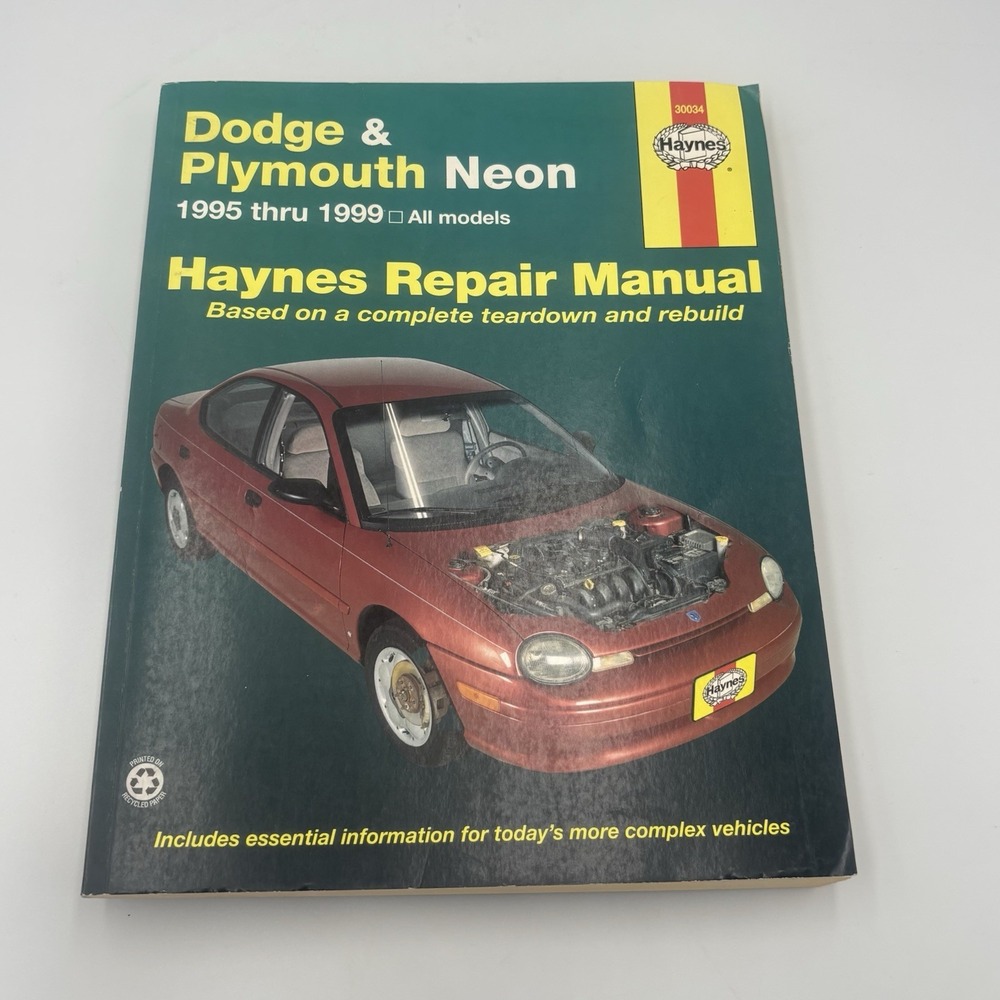 Haynes 1995-1999 Dodge Plymouth Neon Automotive Repair Manual 30034